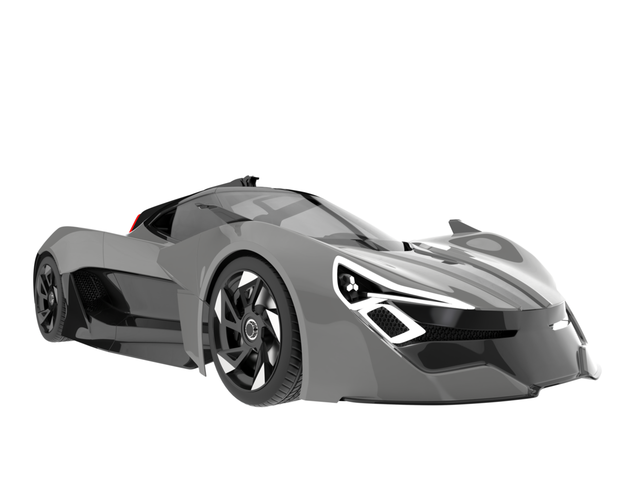 Sport car isolated on transparent background. 3d rendering - illustration png