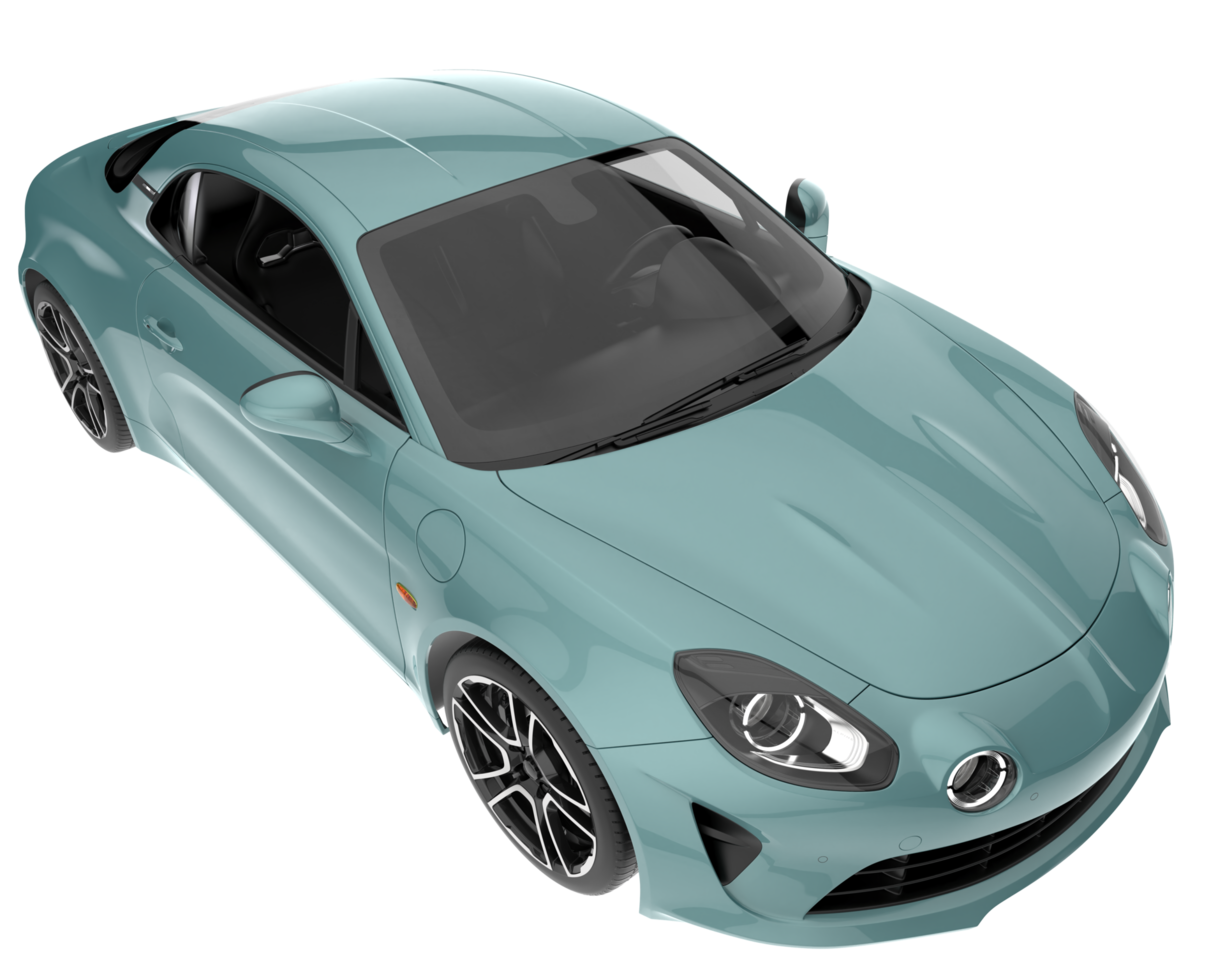Sport car isolated on transparent background. 3d rendering - illustration png