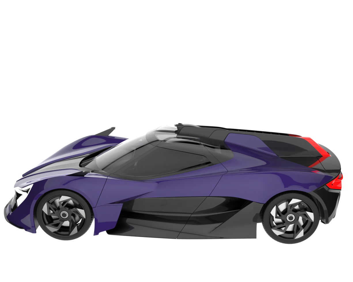 Sport car isolated on transparent background. 3d rendering - illustration png