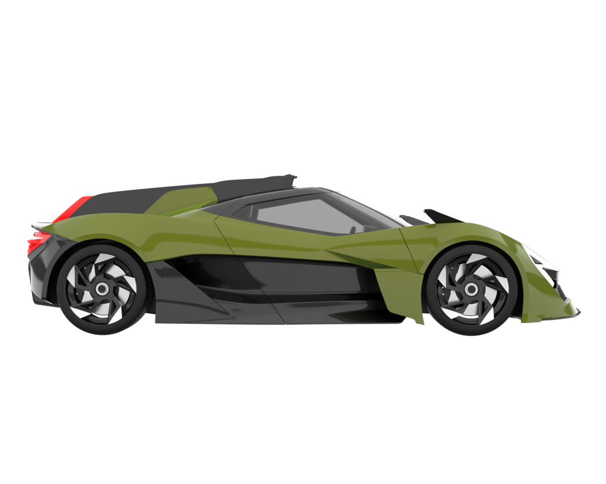 Sport car isolated on transparent background. 3d rendering - illustration png