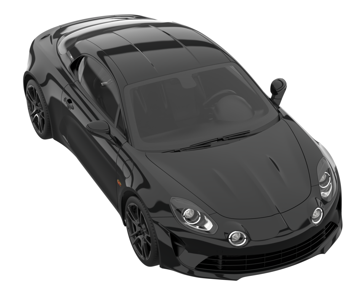 Sport car isolated on transparent background. 3d rendering - illustration png