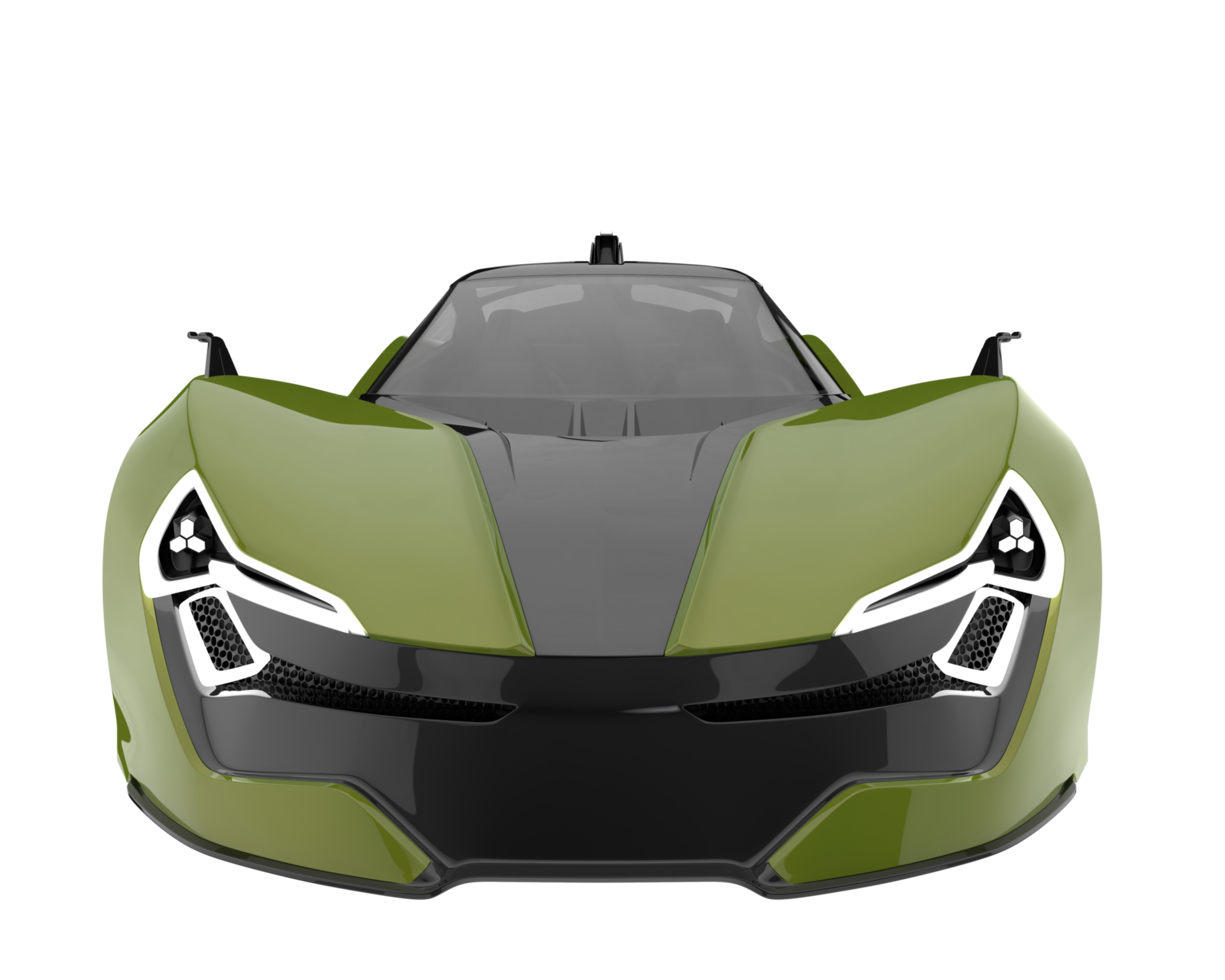 Sport car isolated on transparent background. 3d rendering - illustration png
