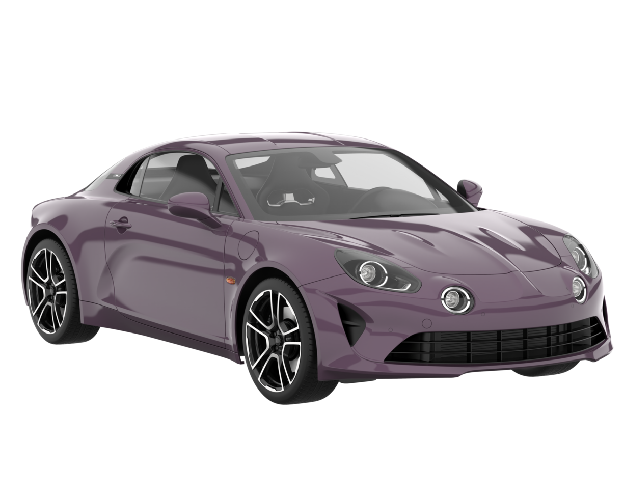 Sport car isolated on transparent background. 3d rendering - illustration png
