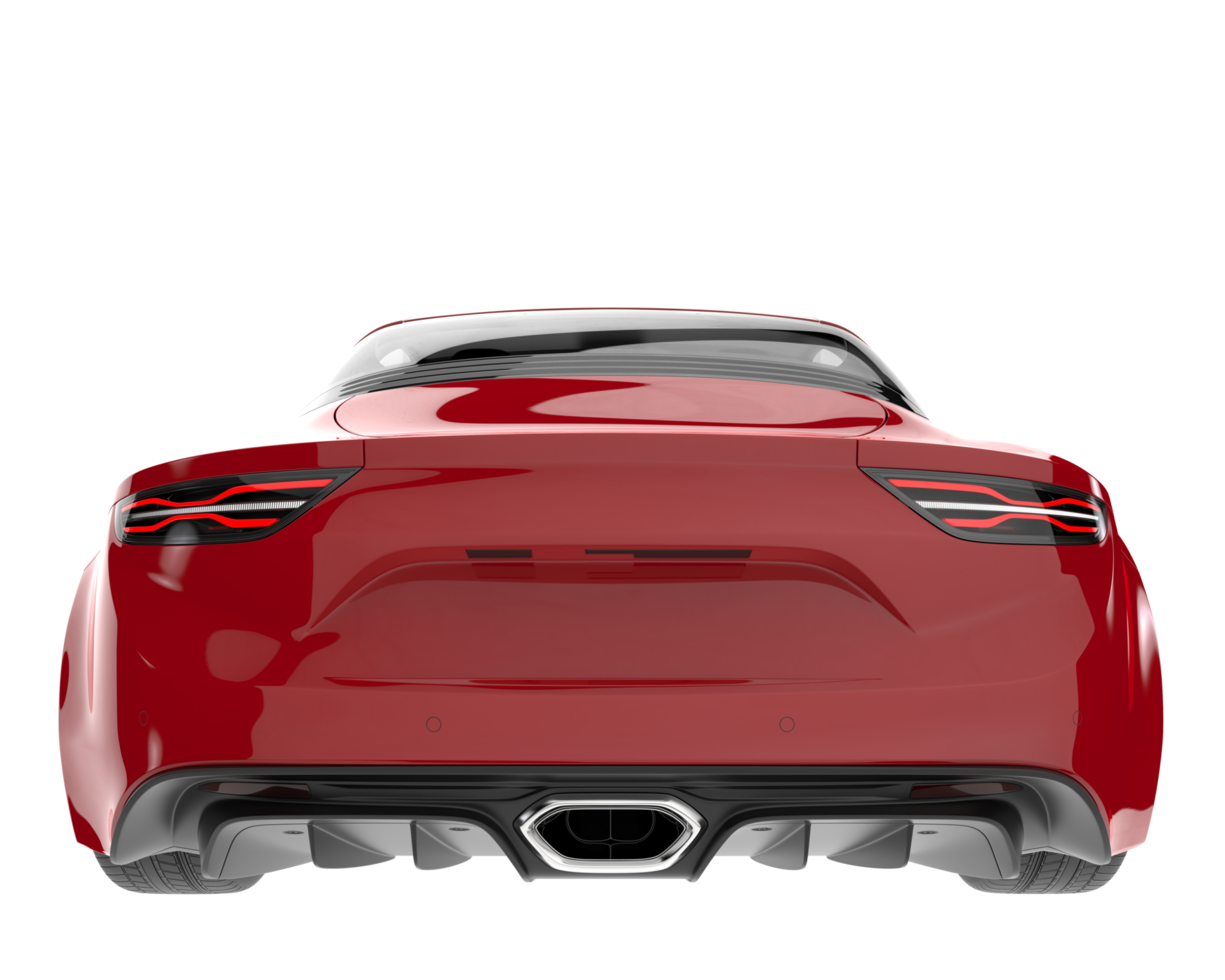 Sport car isolated on transparent background. 3d rendering - illustration png