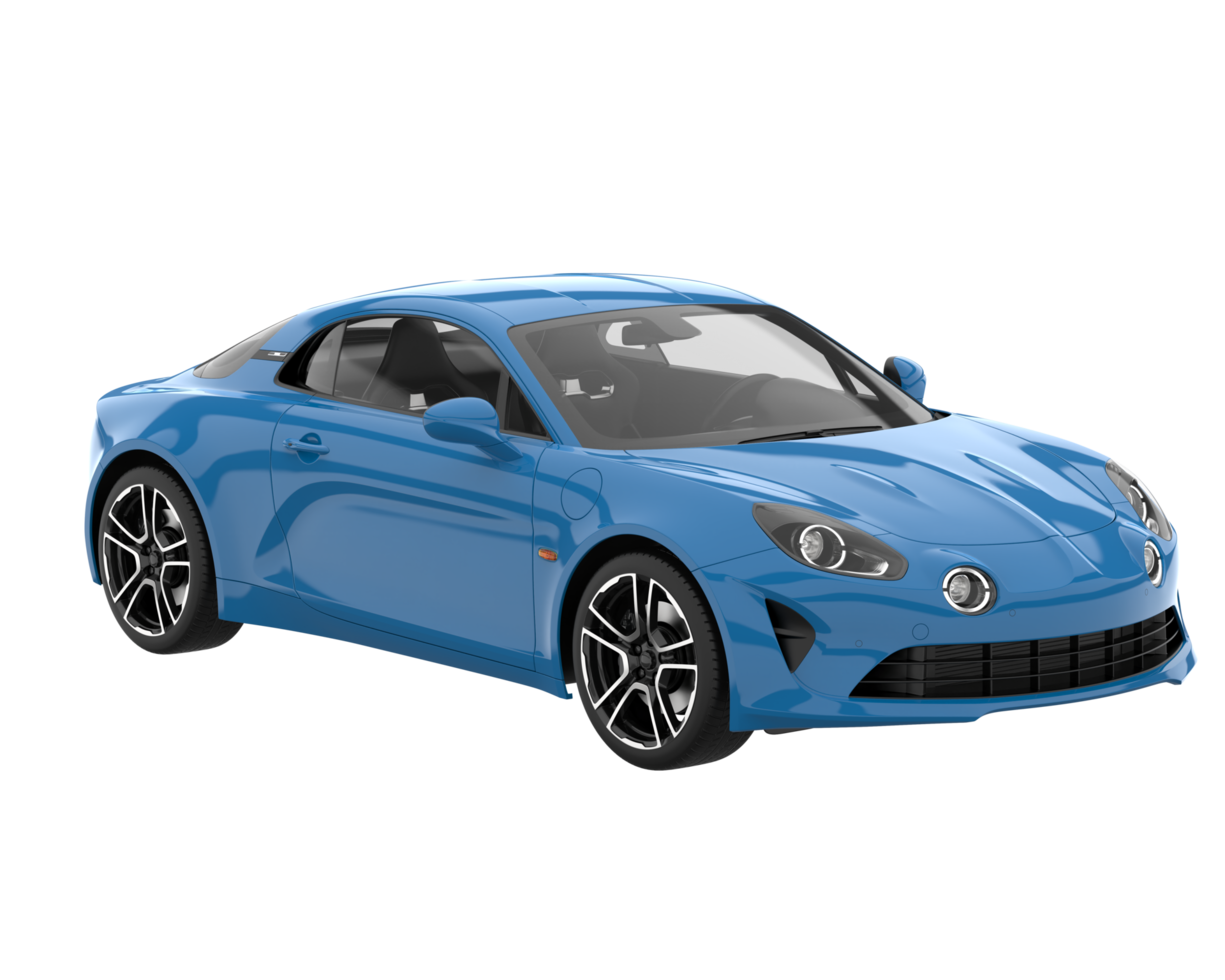 Sport car isolated on transparent background. 3d rendering - illustration png