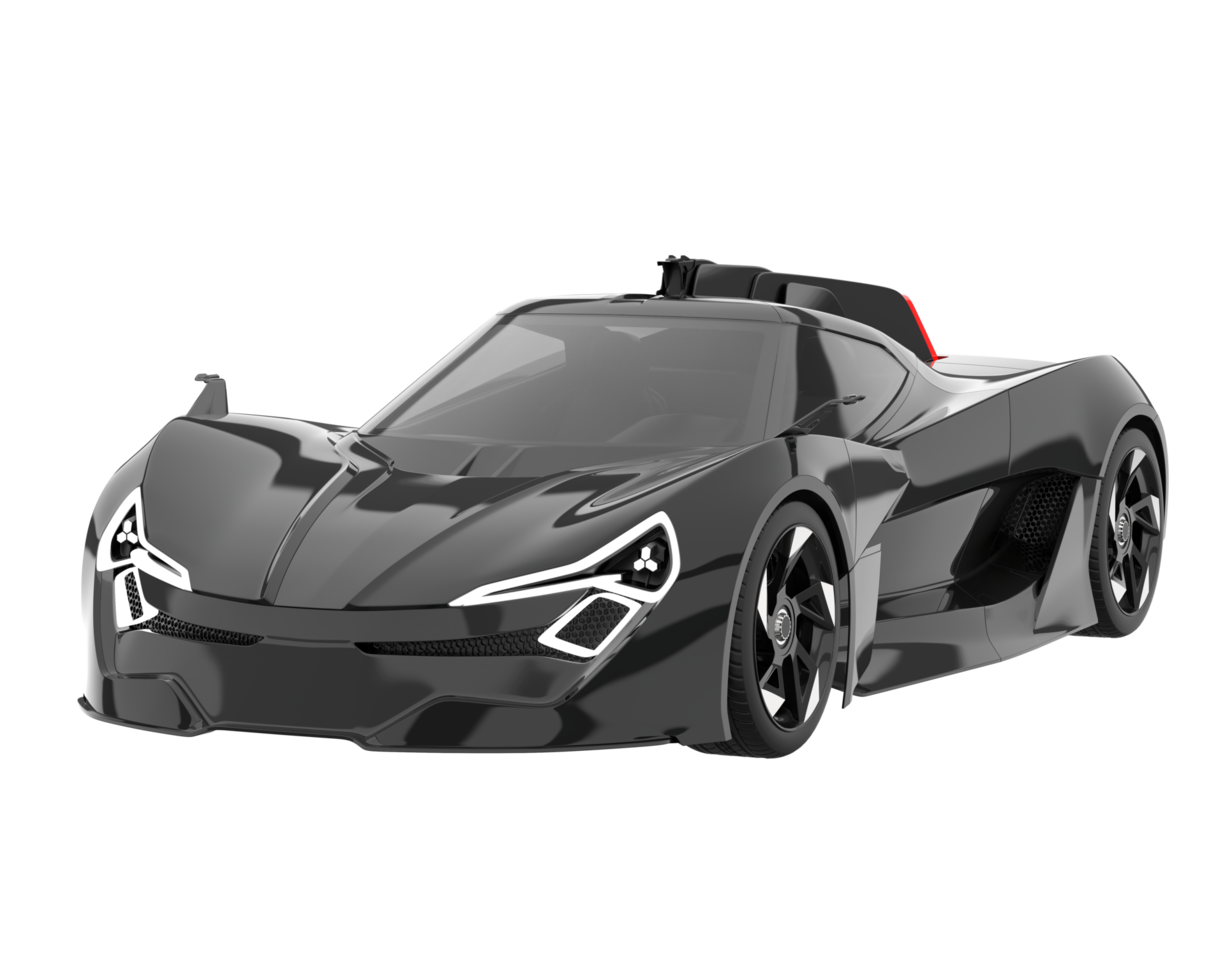 Sport car isolated on transparent background. 3d rendering - illustration png