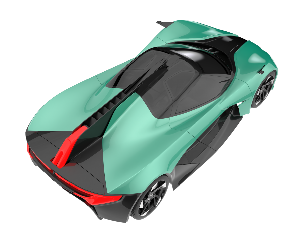 Sport car isolated on transparent background. 3d rendering - illustration png