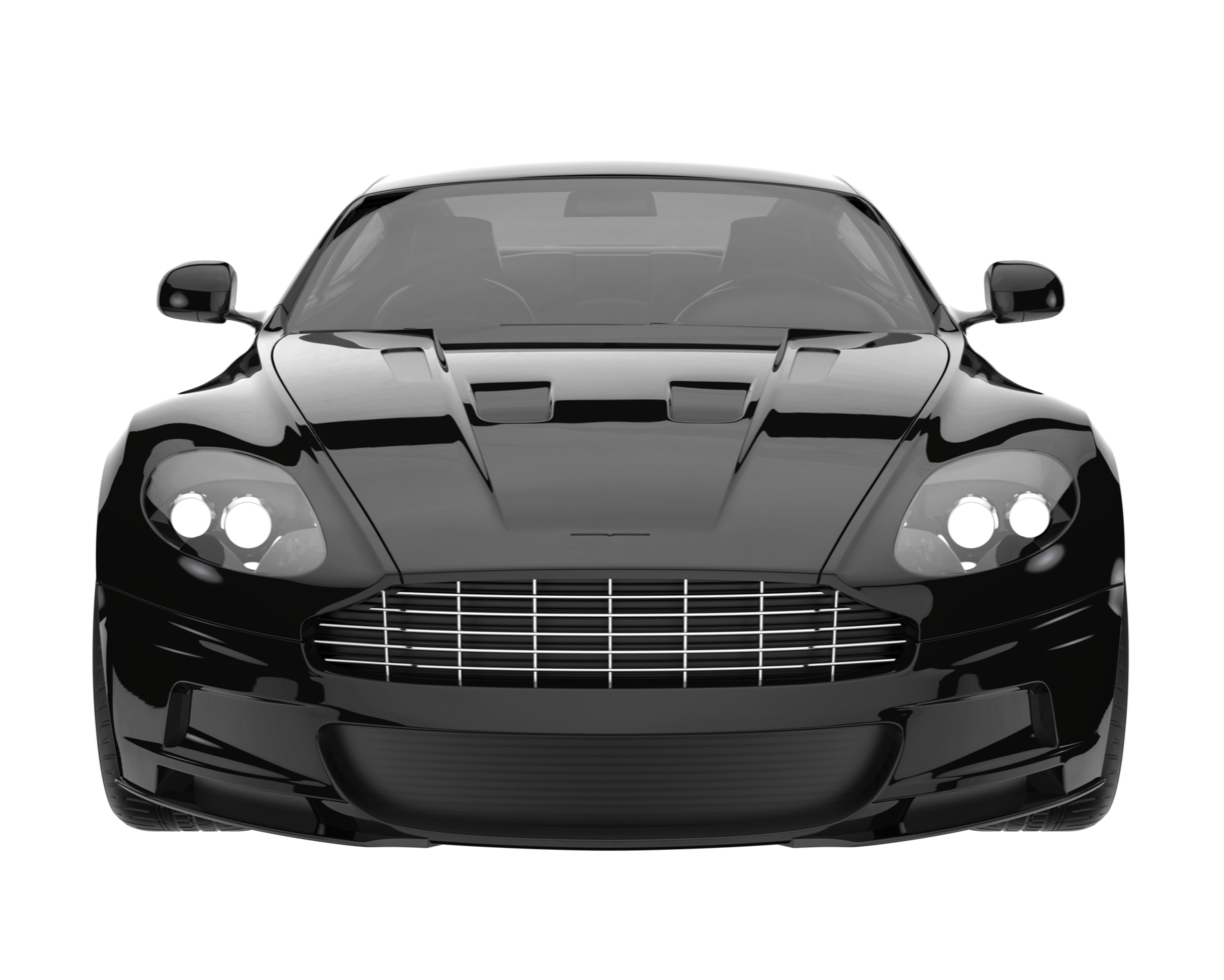 Sport car isolated on transparent background. 3d rendering - illustration png