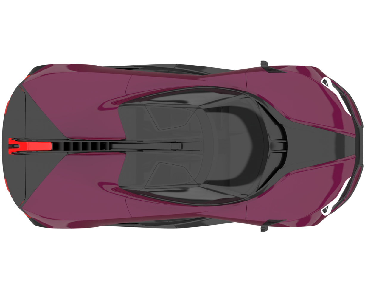 Sport car isolated on transparent background. 3d rendering - illustration png