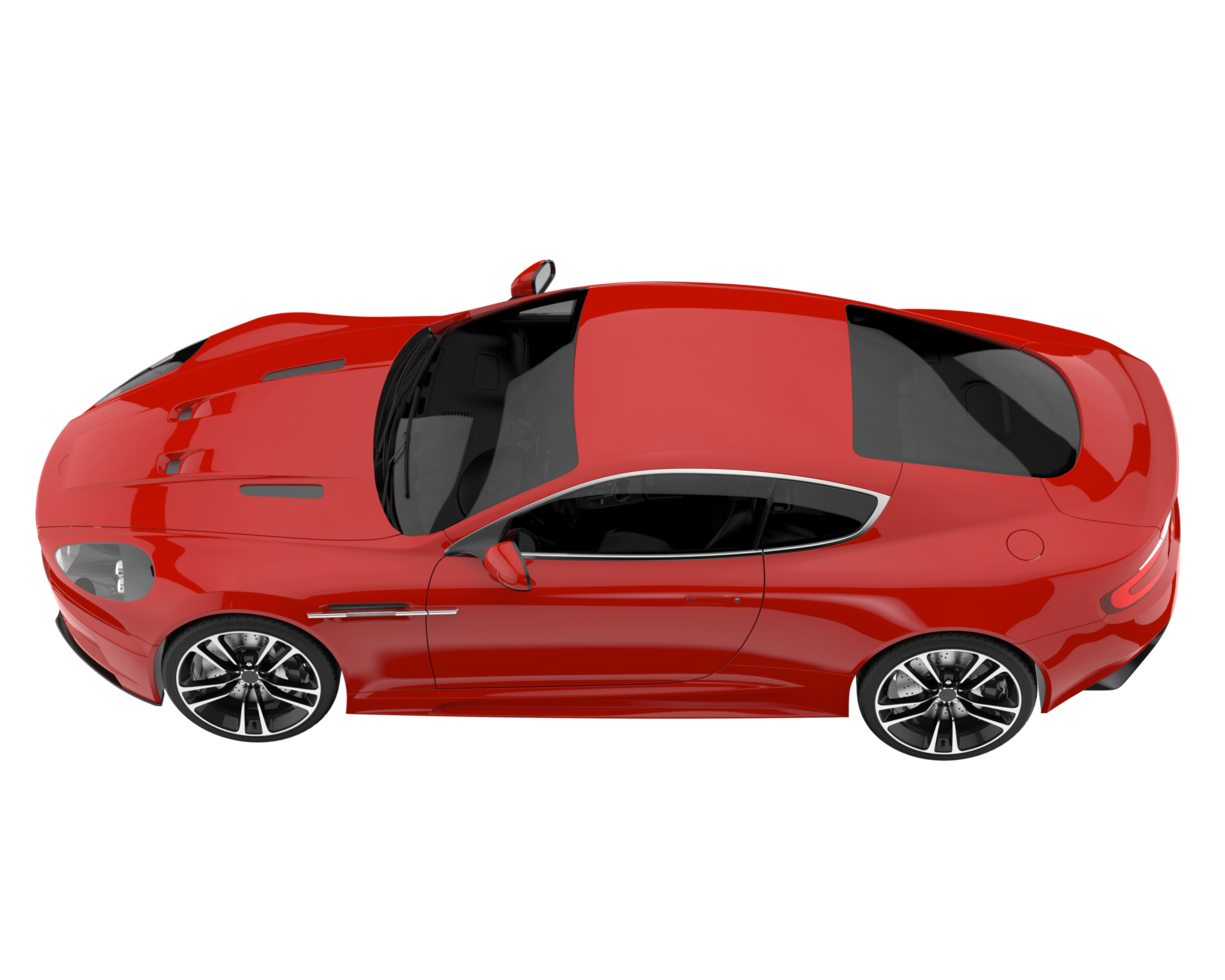 Sport car isolated on transparent background. 3d rendering - illustration png