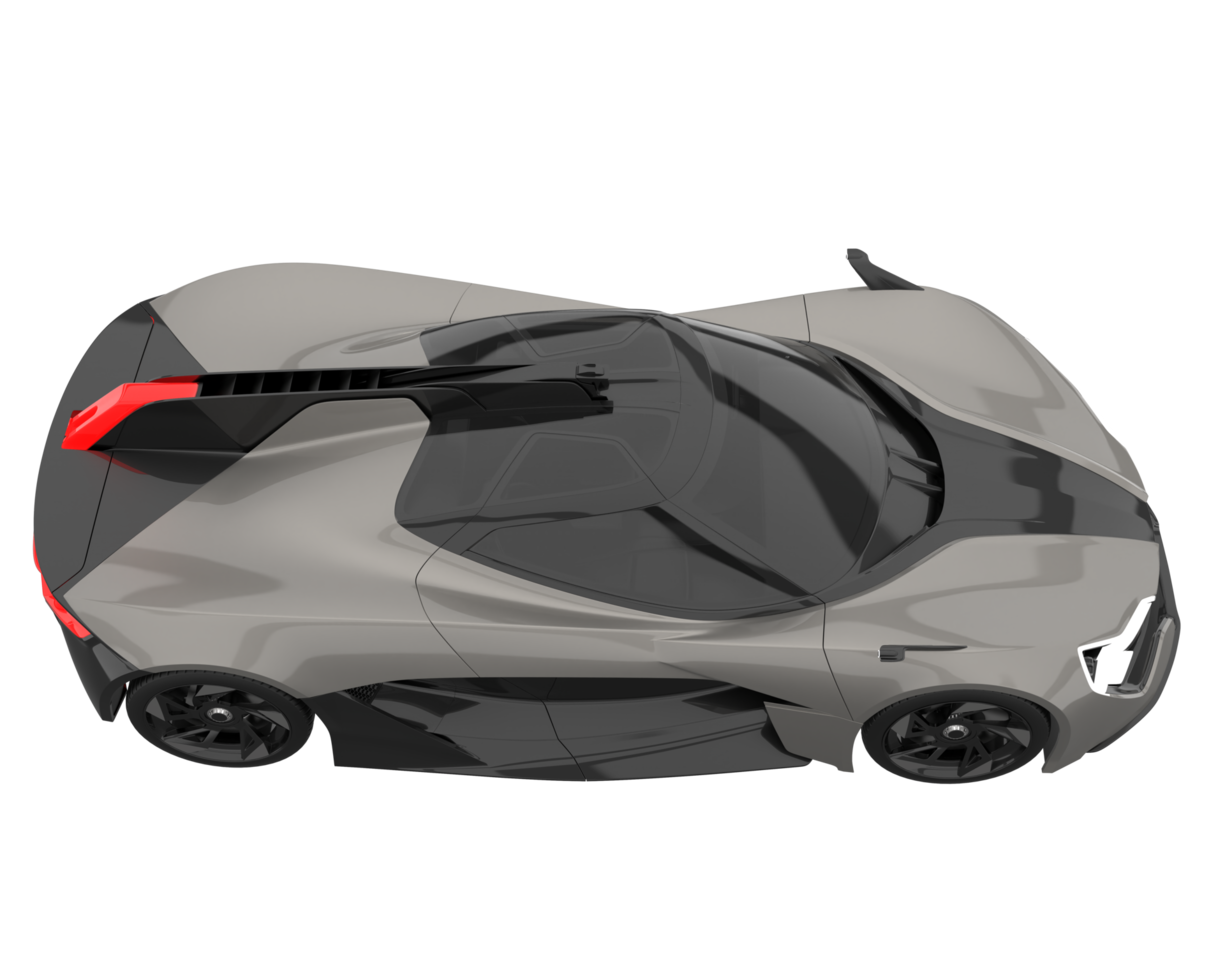 Sport car isolated on transparent background. 3d rendering - illustration png