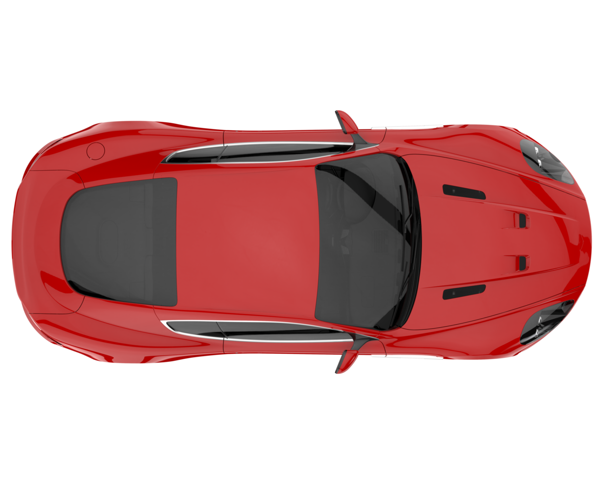 voiture de sport isolée sur fond transparent. rendu 3d - illustration png