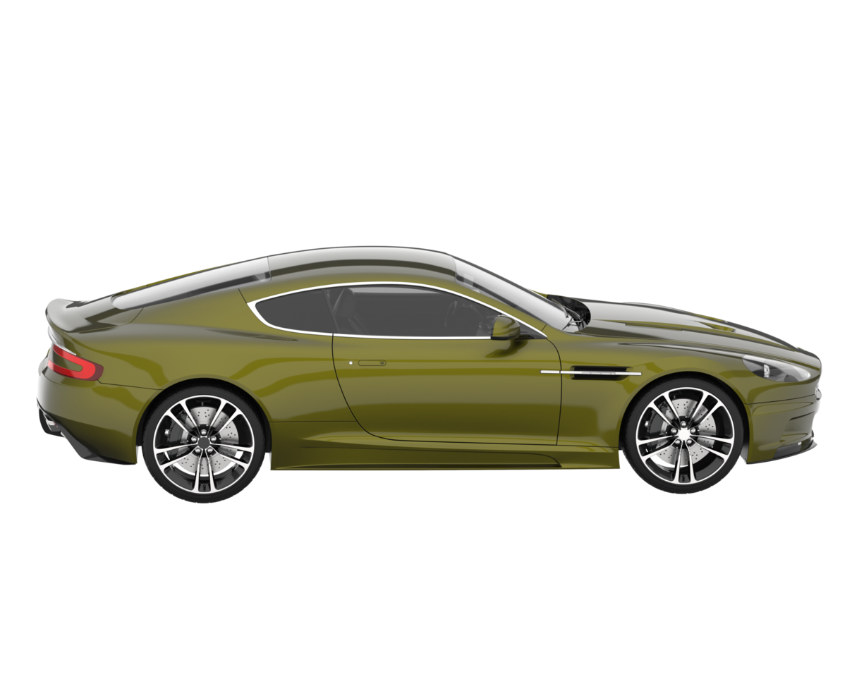 carro esporte isolado em fundo transparente. renderização 3D - ilustração png