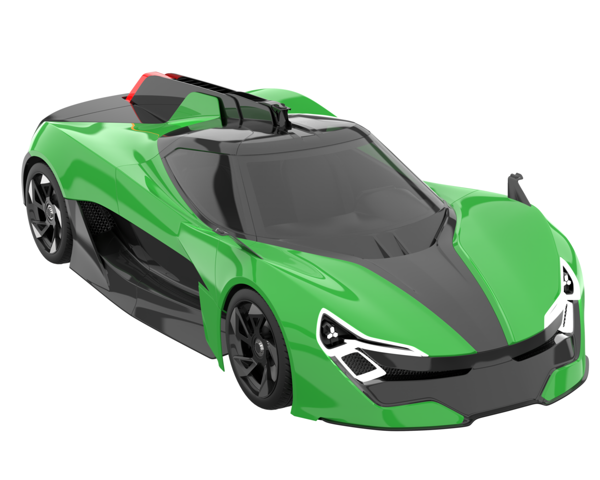 Sport car isolated on transparent background. 3d rendering - illustration png