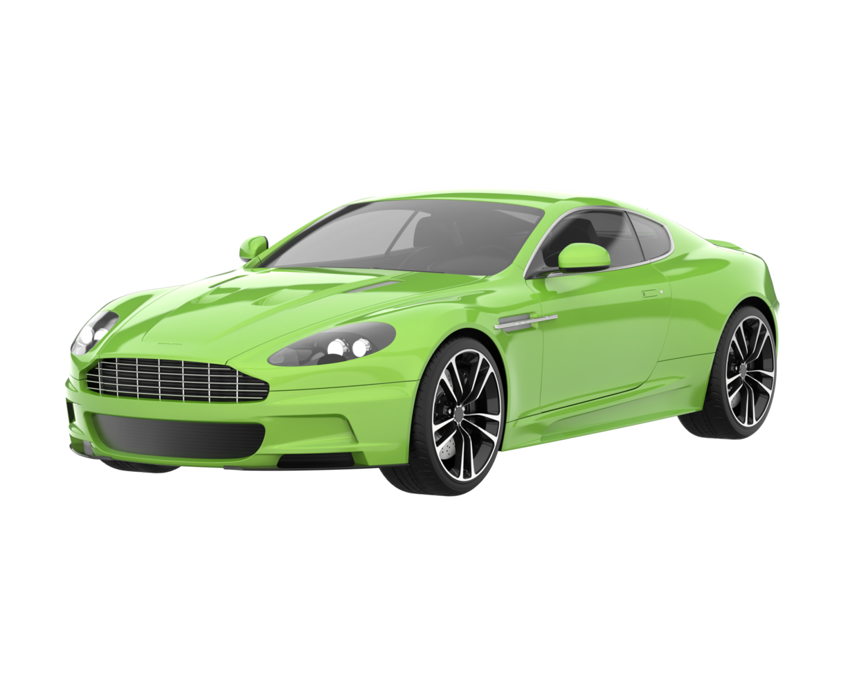 Sport car isolated on transparent background. 3d rendering - illustration png