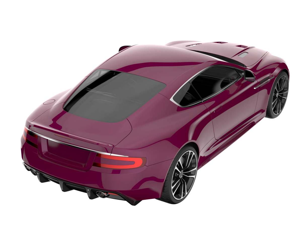Sport car isolated on transparent background. 3d rendering - illustration png