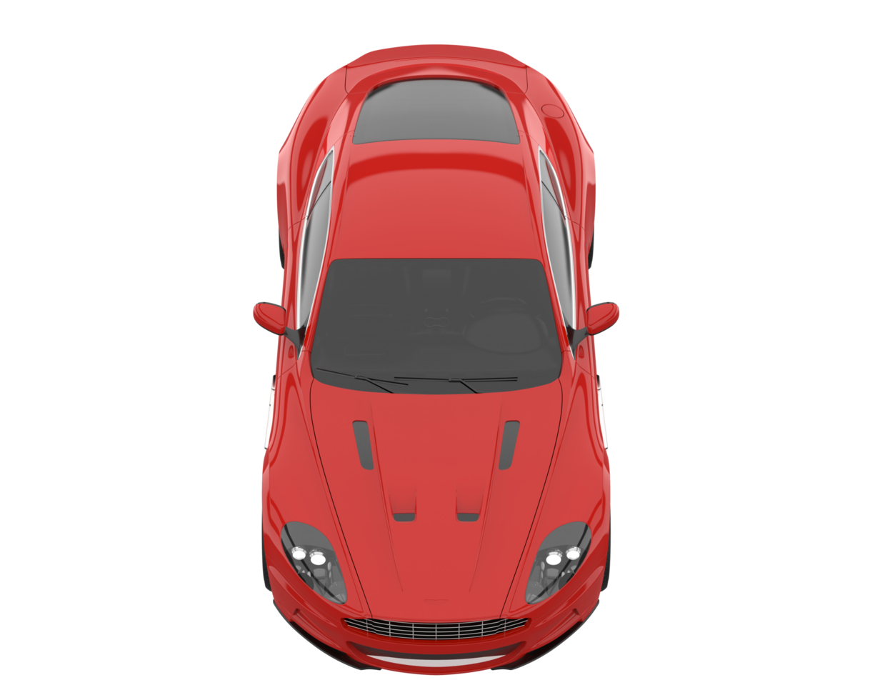Sport car isolated on transparent background. 3d rendering - illustration png