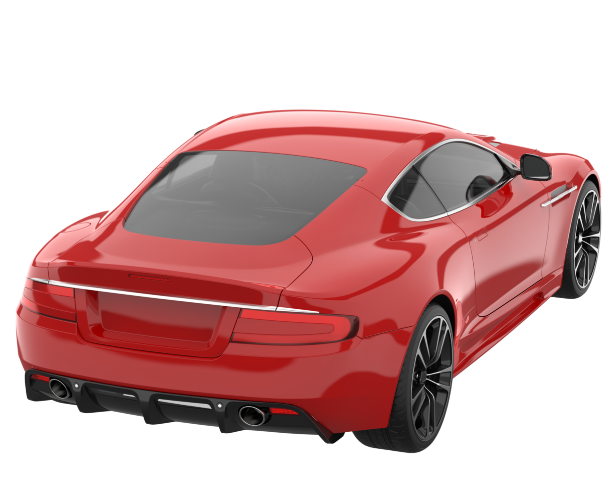 Sport car isolated on transparent background. 3d rendering - illustration png