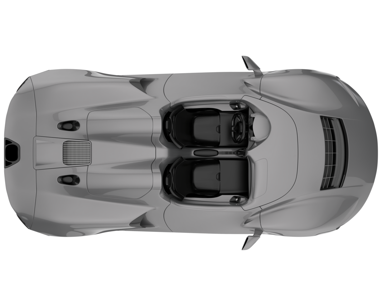 voiture de sport isolée sur fond transparent. rendu 3d - illustration png