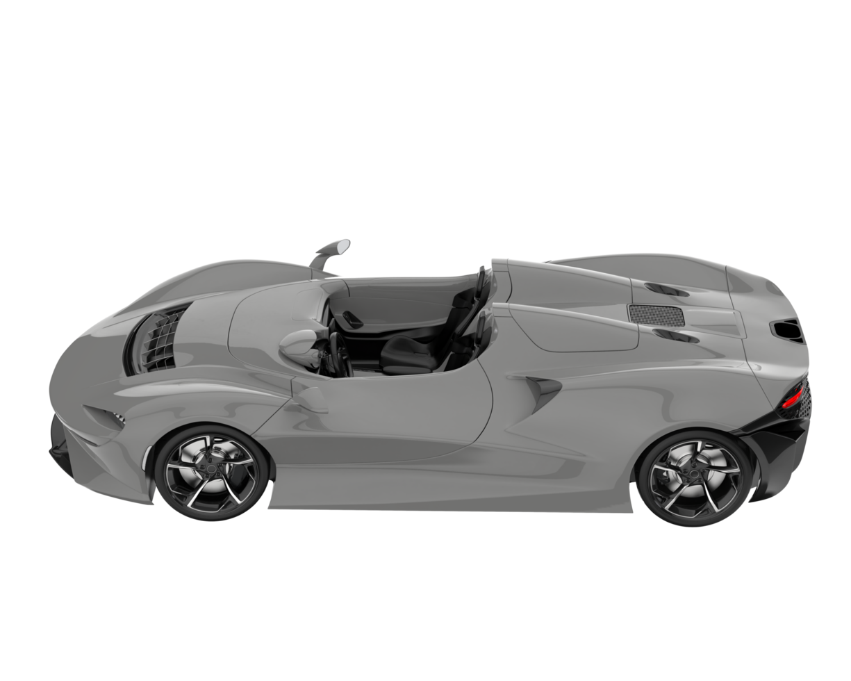 voiture de sport isolée sur fond transparent. rendu 3d - illustration png