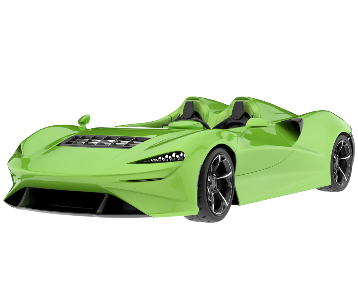 Sport car isolated on transparent background. 3d rendering - illustration png