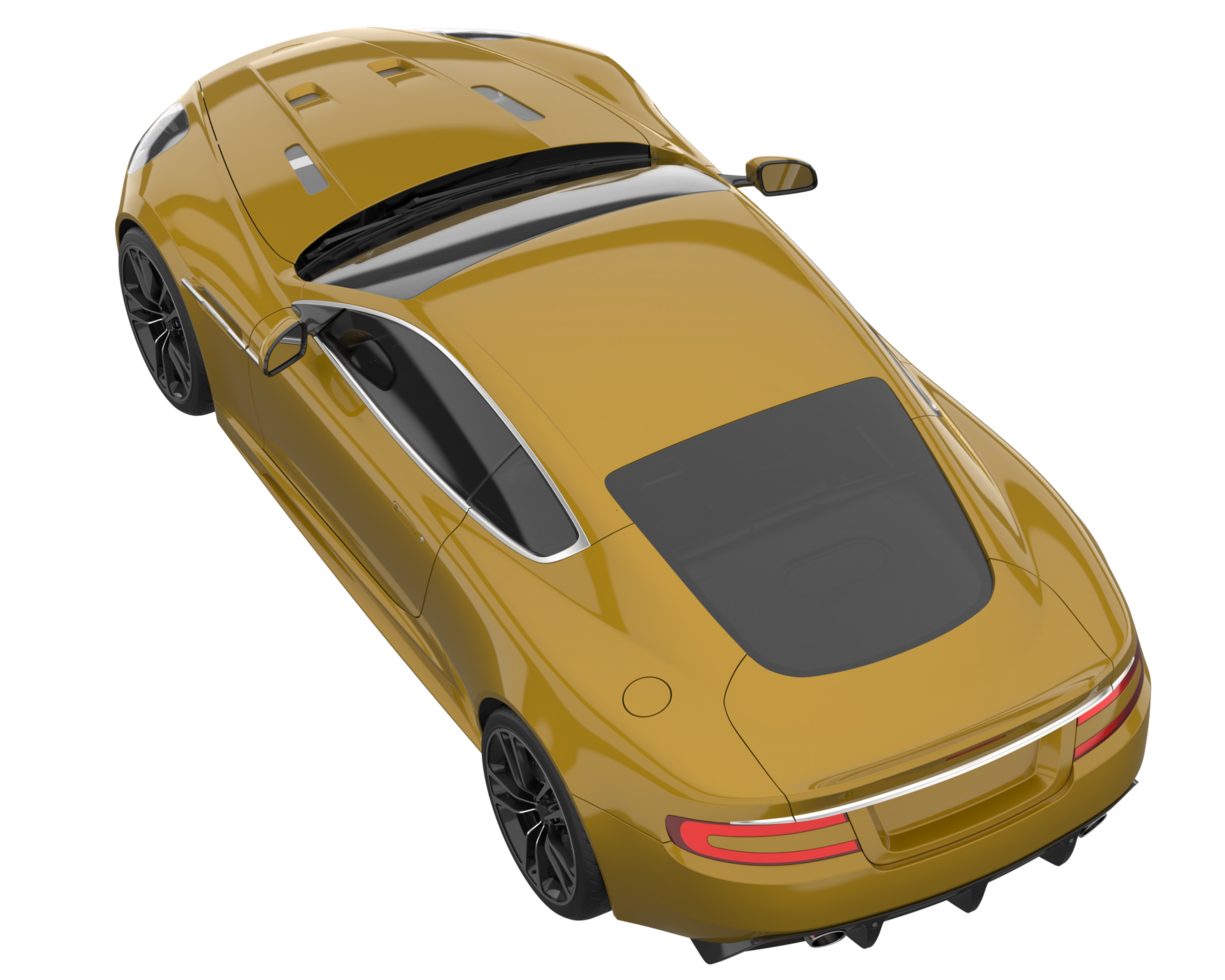 Sport car isolated on transparent background. 3d rendering - illustration png