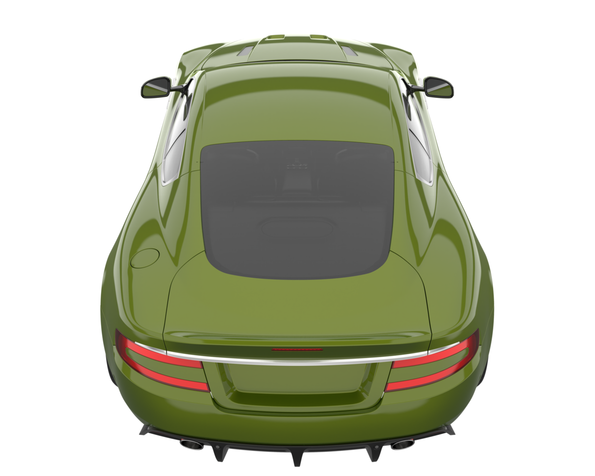Sport car isolated on transparent background. 3d rendering - illustration png