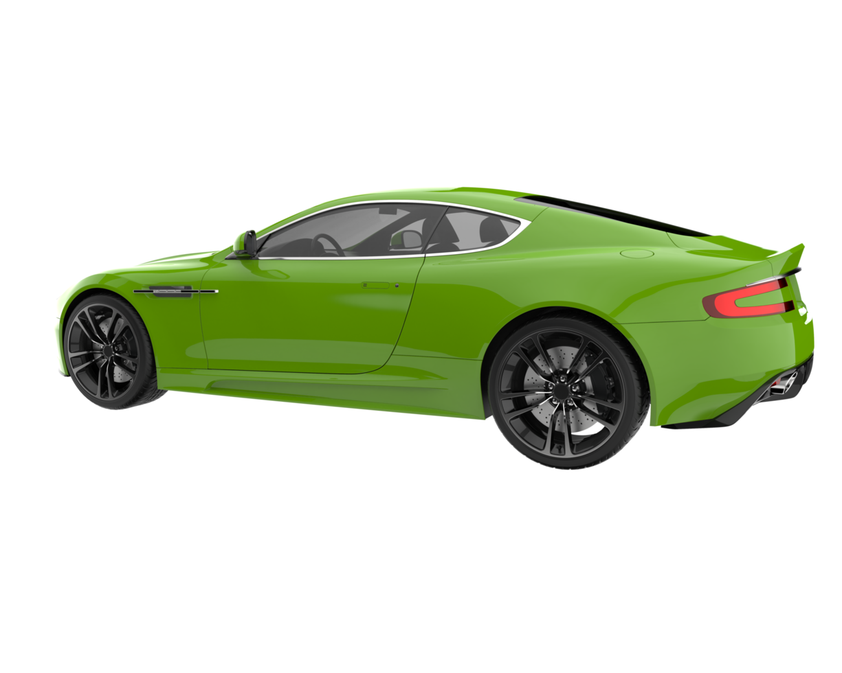 Sport car isolated on transparent background. 3d rendering - illustration png