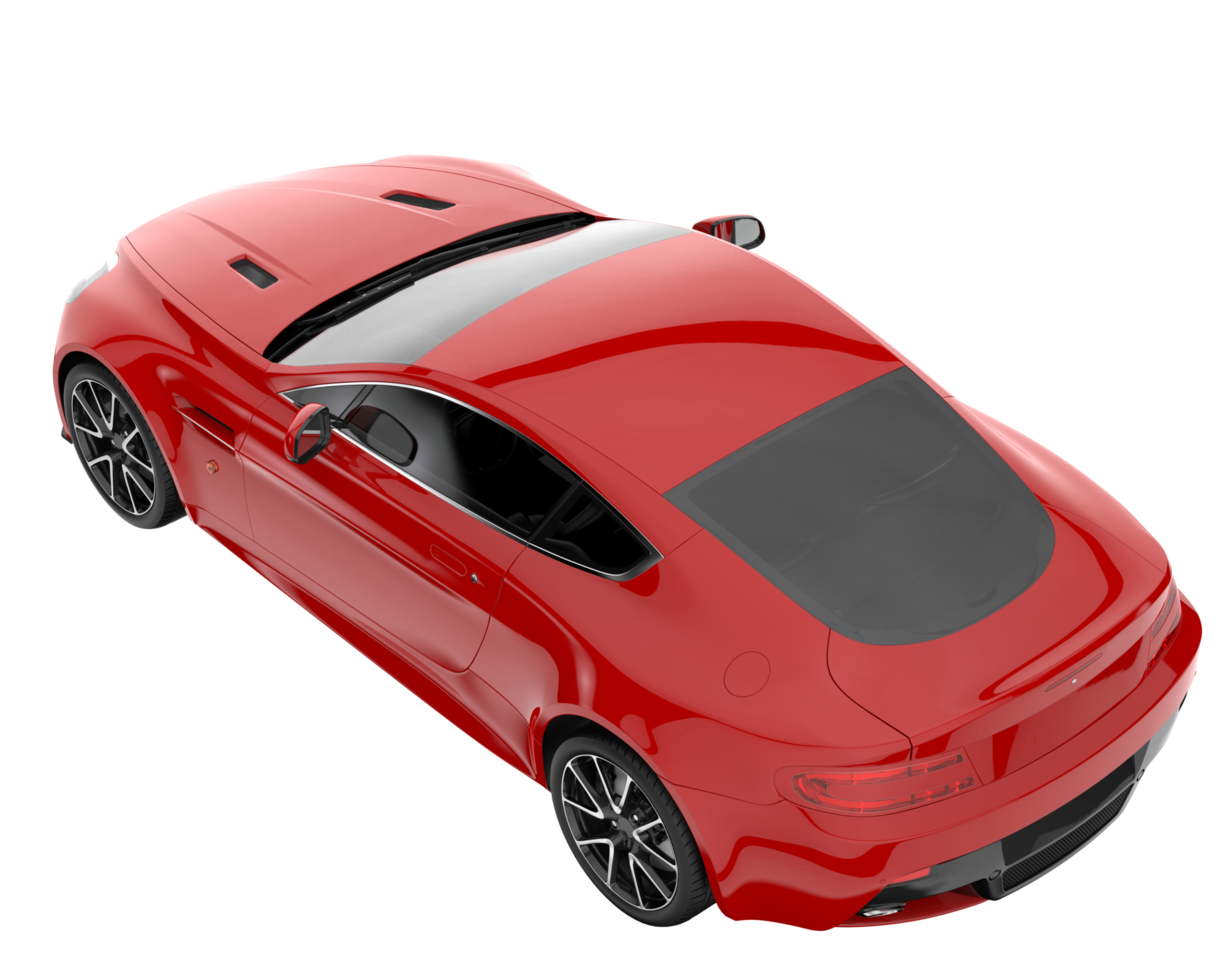 Sport car isolated on transparent background. 3d rendering - illustration png
