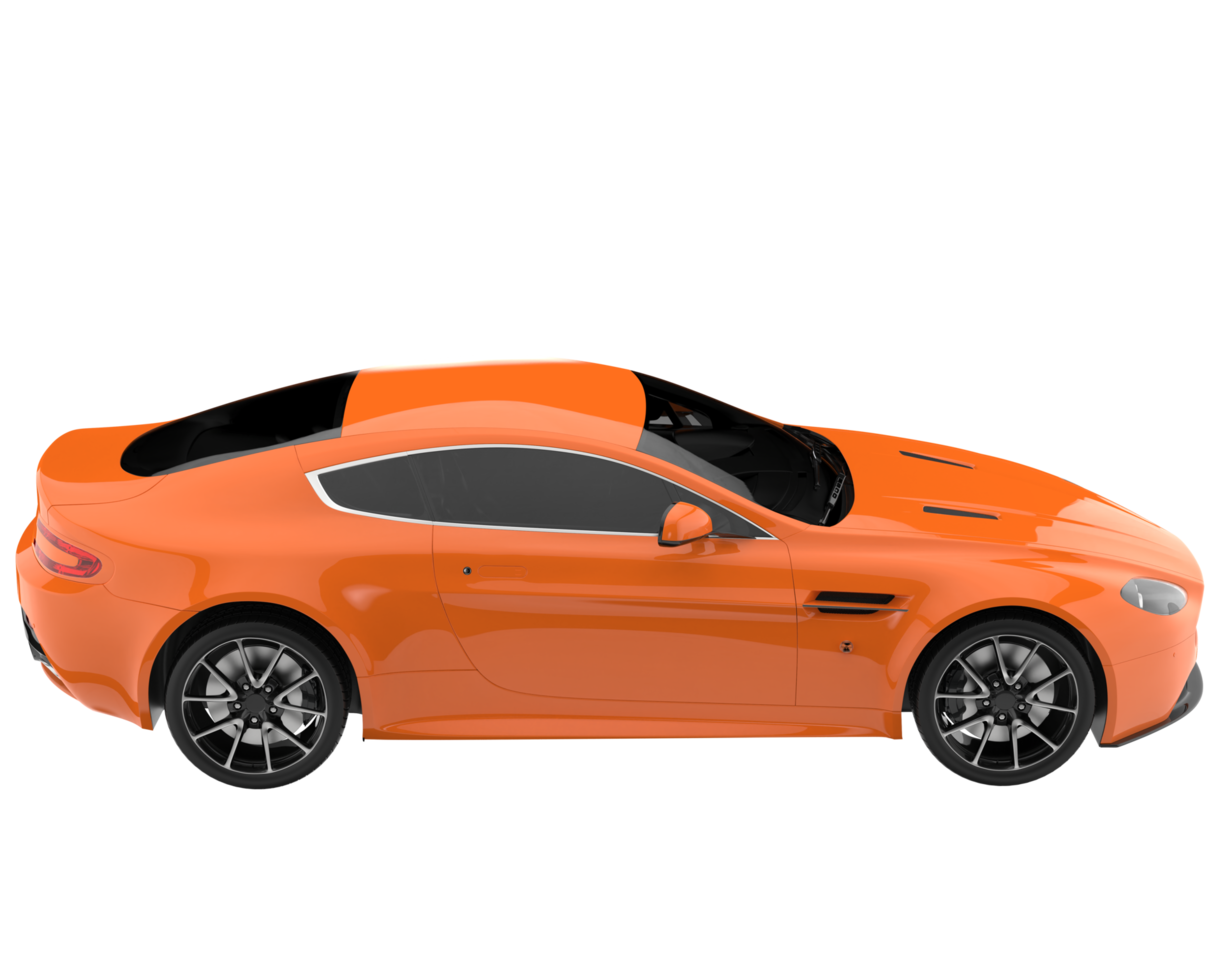 Sport car isolated on transparent background. 3d rendering - illustration png