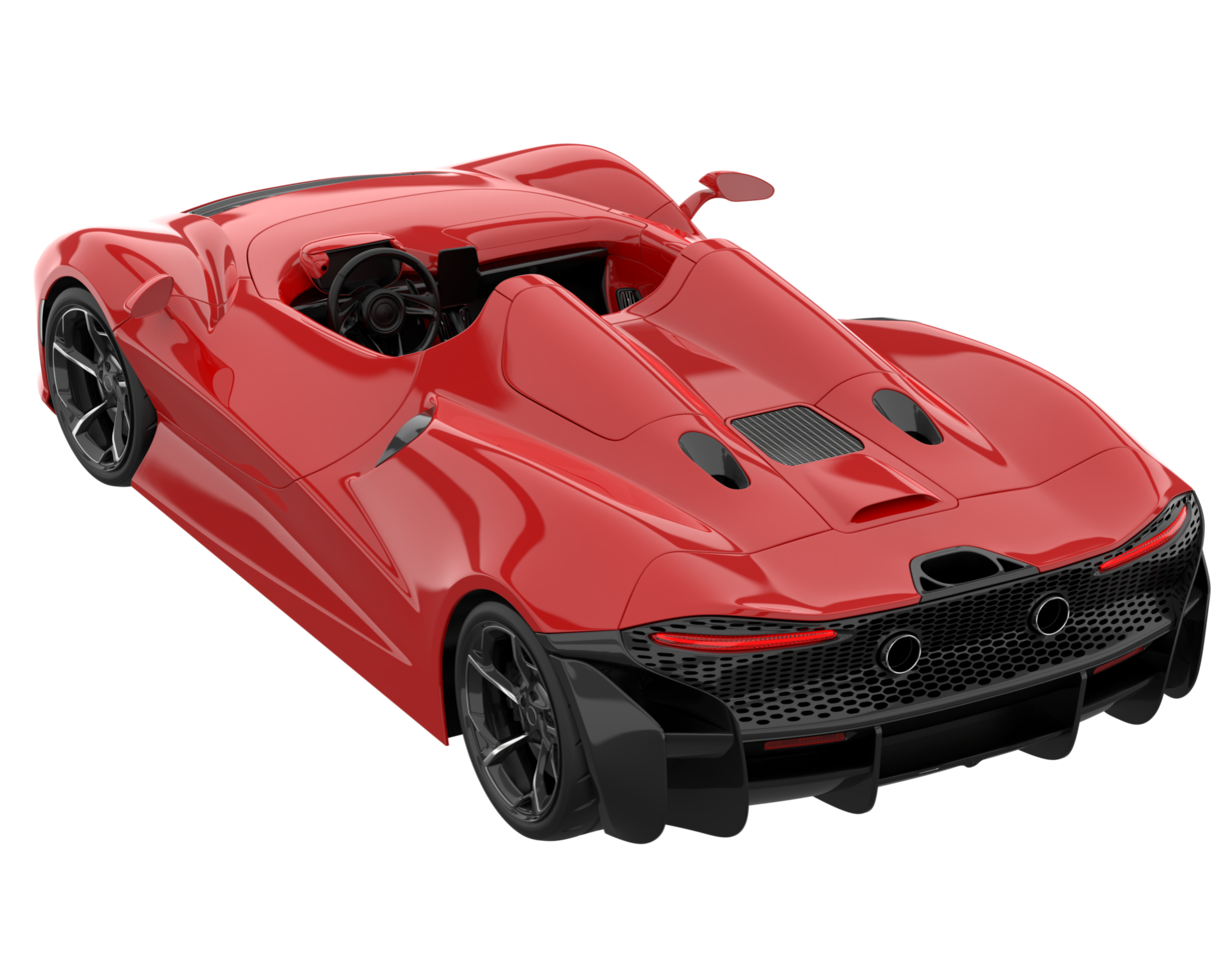 voiture de sport isolée sur fond transparent. rendu 3d - illustration png