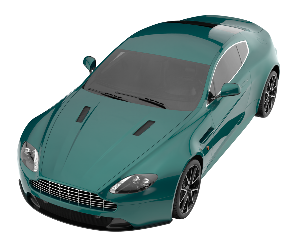 Sport car isolated on transparent background. 3d rendering - illustration png
