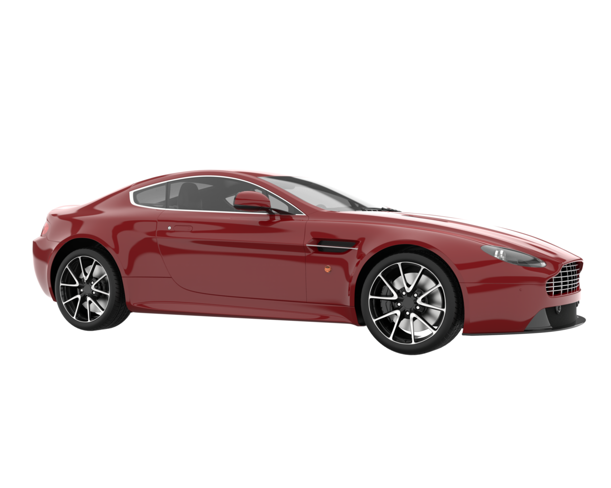 voiture de sport isolée sur fond transparent. rendu 3d - illustration png