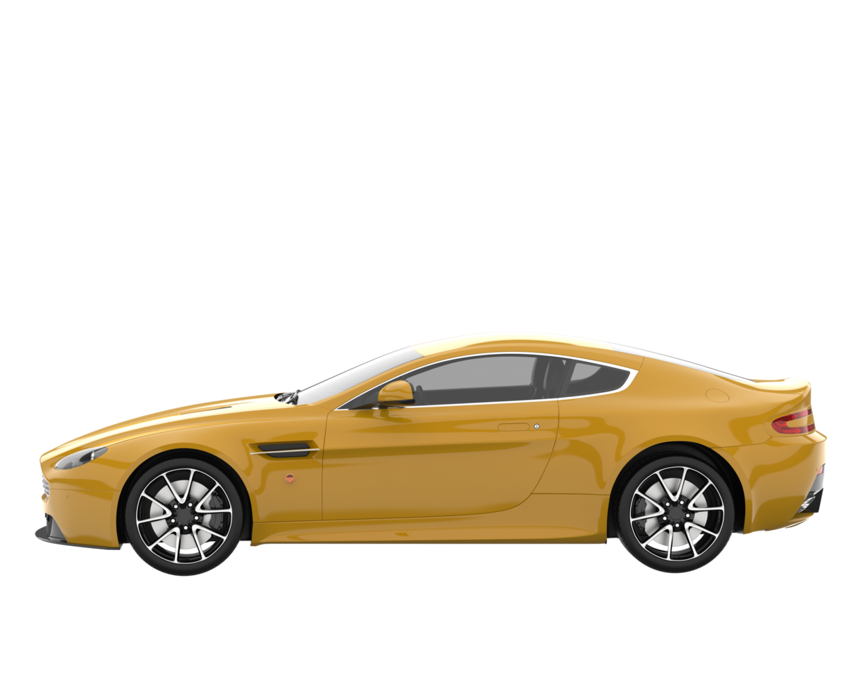 Sport car isolated on transparent background. 3d rendering - illustration png