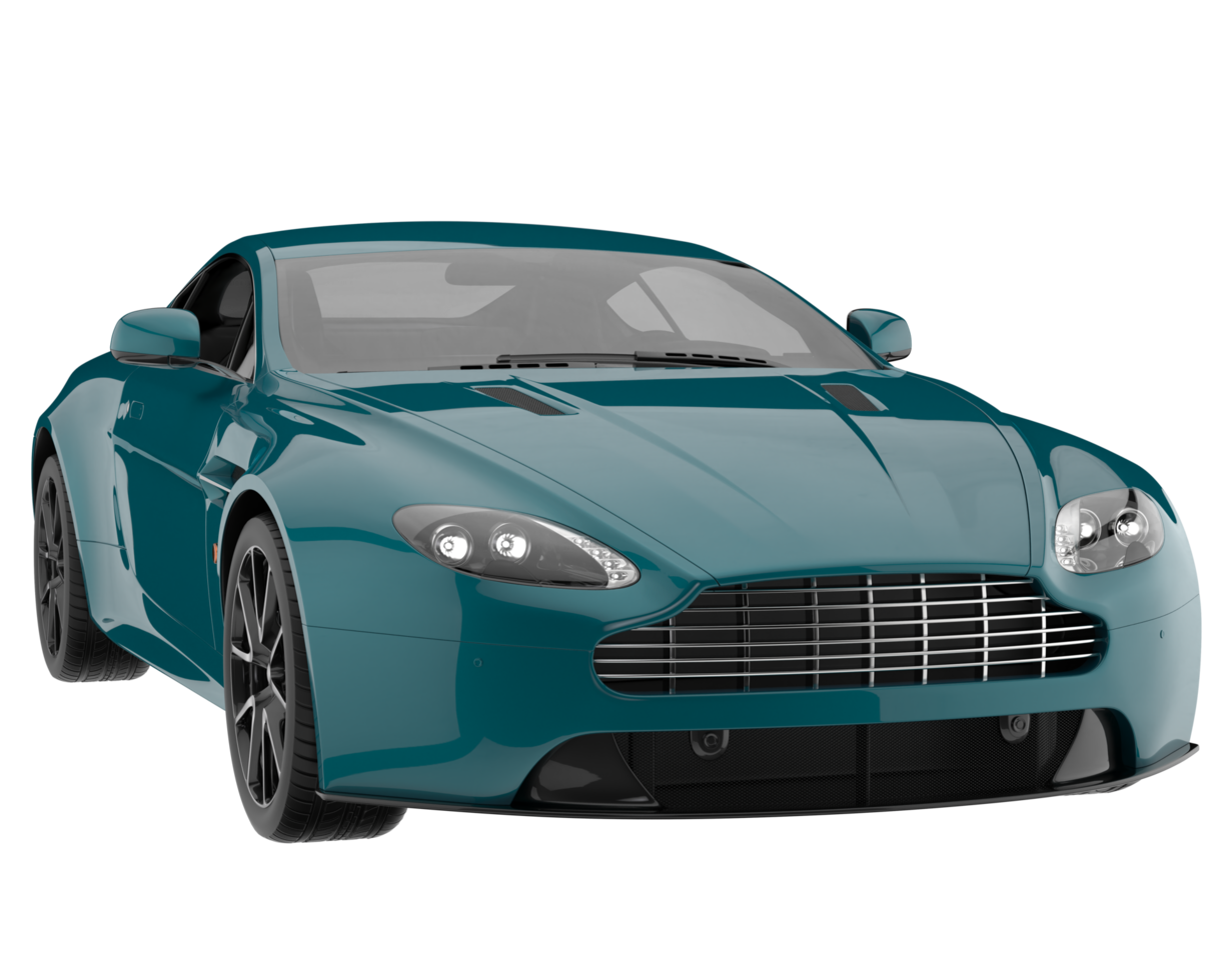 Sport car isolated on transparent background. 3d rendering - illustration png