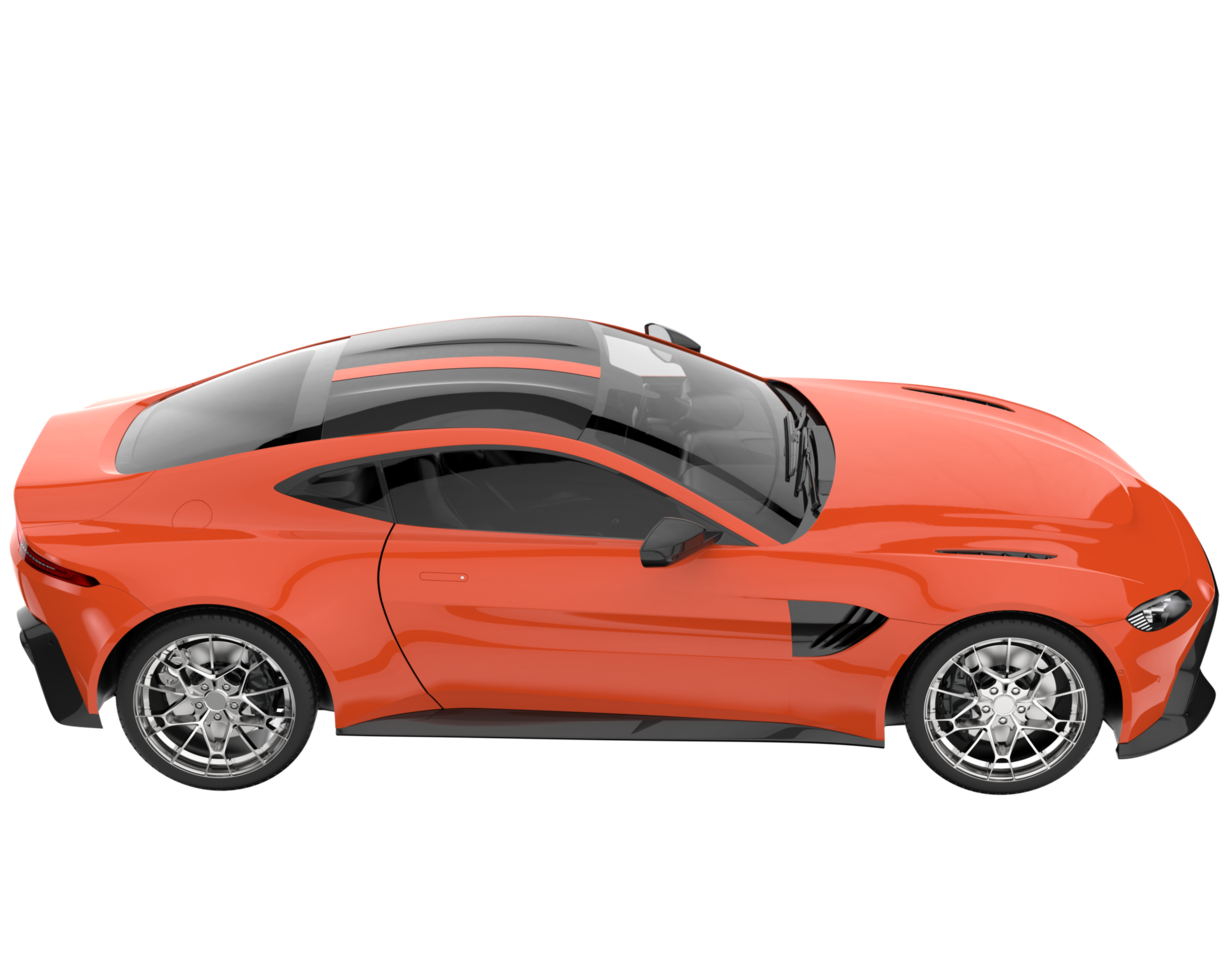 Sport car isolated on transparent background. 3d rendering - illustration png