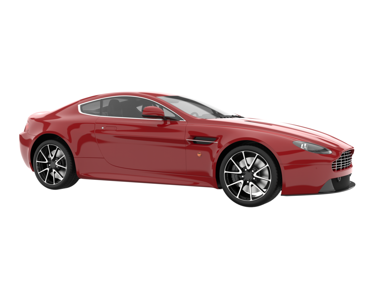 Sport car isolated on transparent background. 3d rendering - illustration png