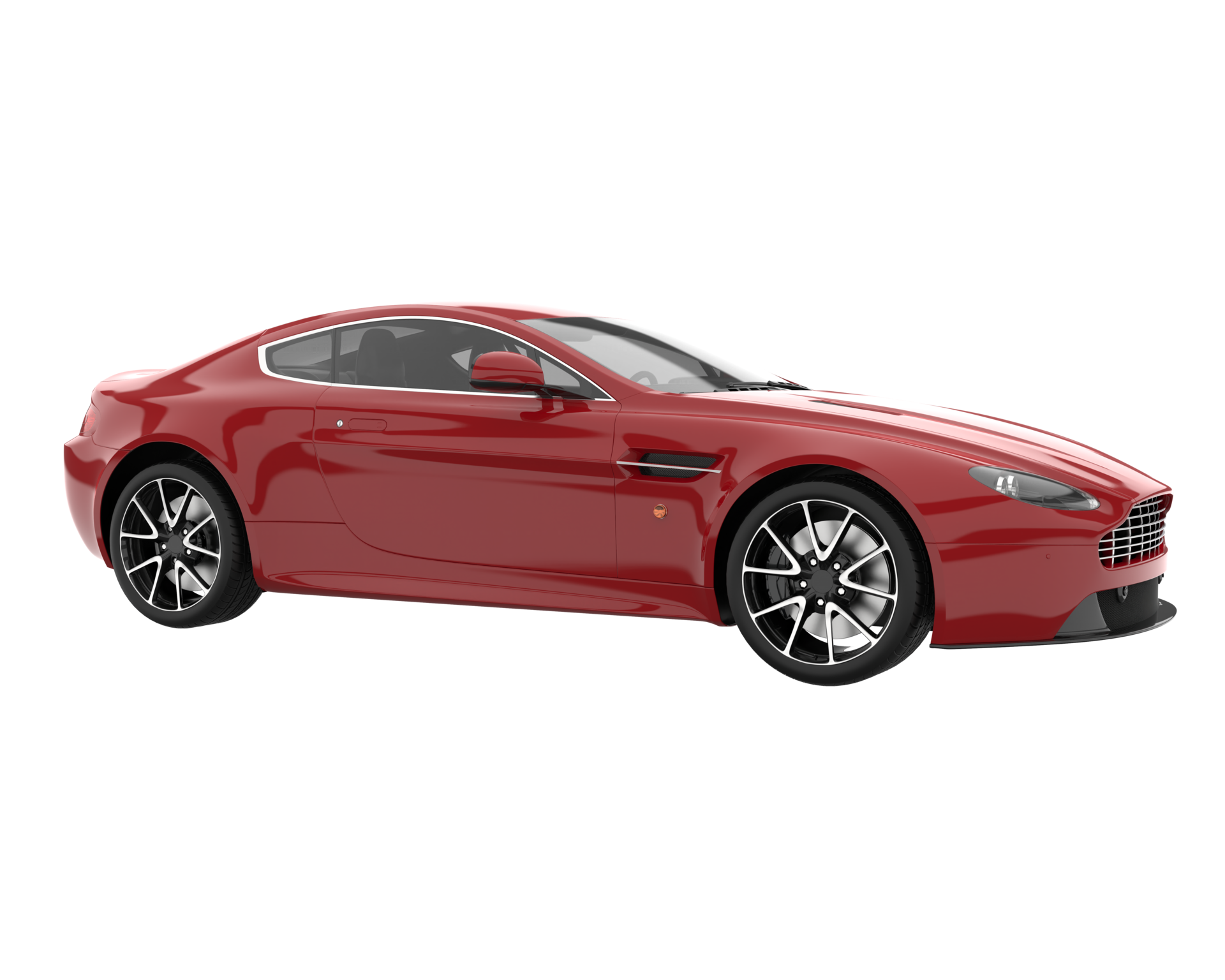 Free Sport car isolated on transparent background. 3d rendering ...