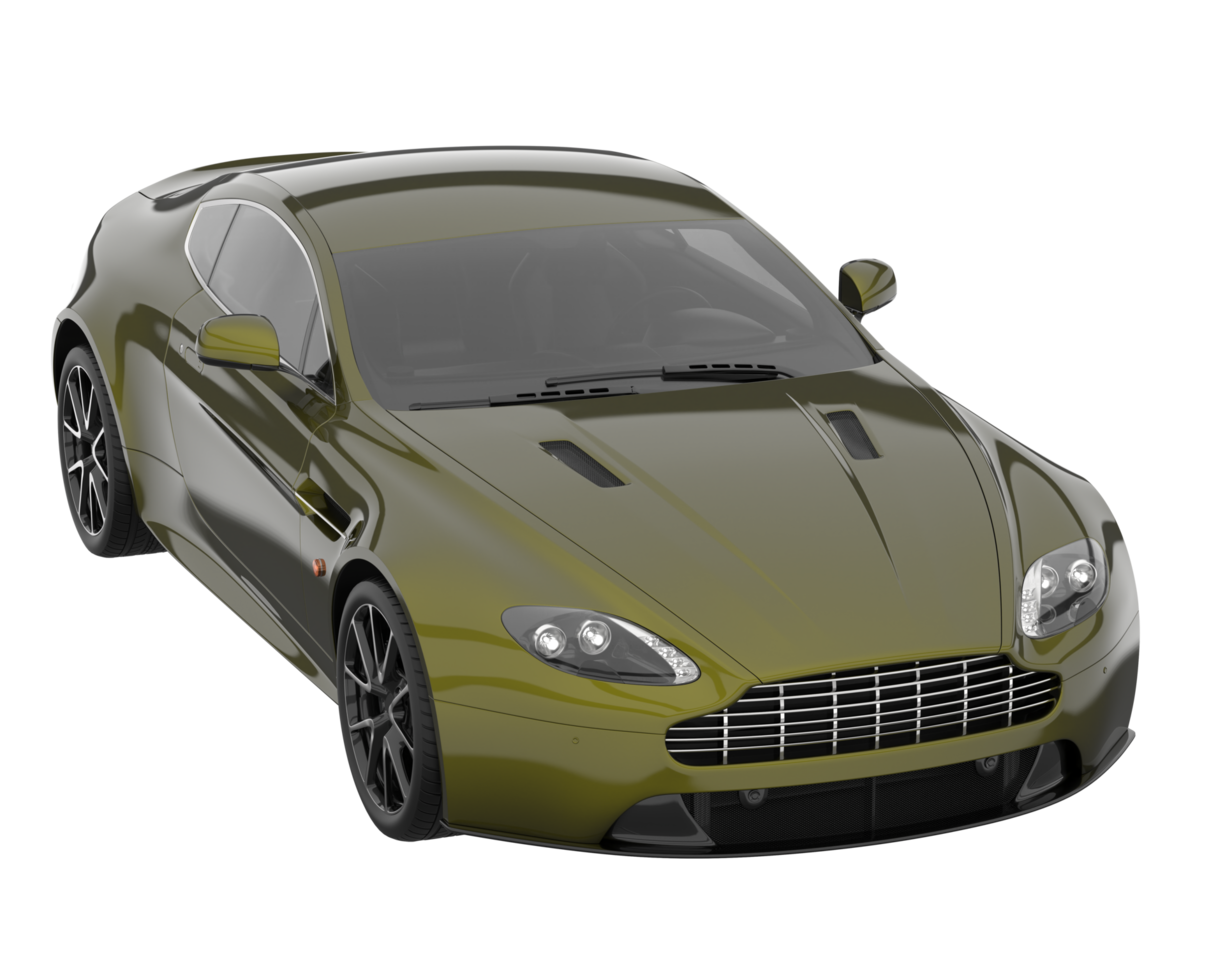 Sport car isolated on transparent background. 3d rendering - illustration png