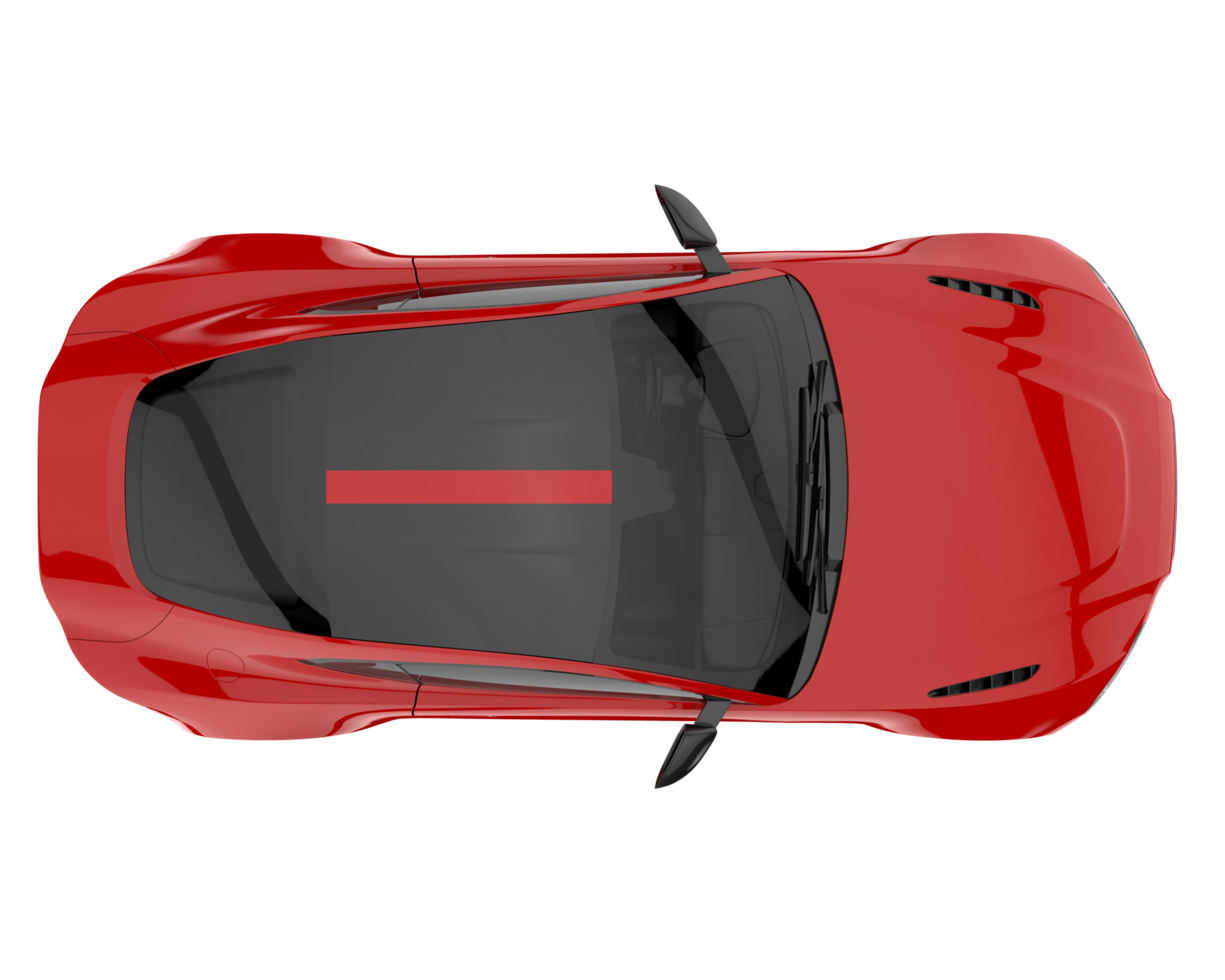 voiture de sport isolée sur fond transparent. rendu 3d - illustration png