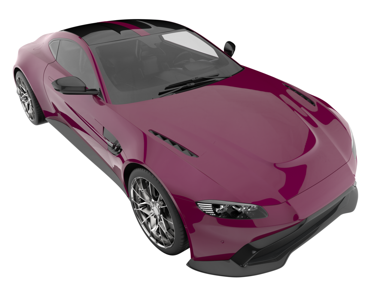 Sport car isolated on transparent background. 3d rendering - illustration png