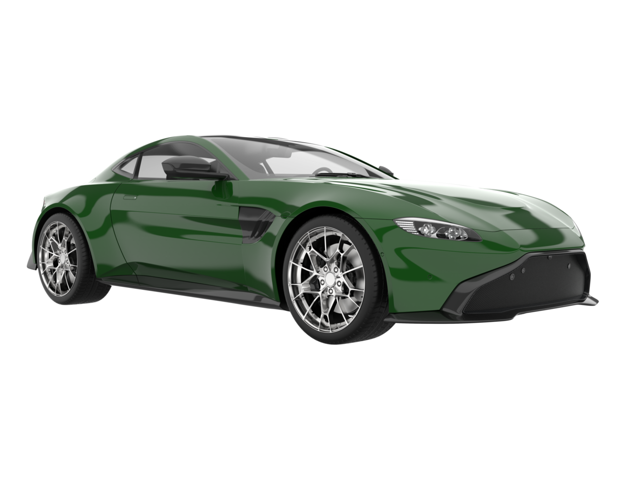 Sport car isolated on transparent background. 3d rendering - illustration png