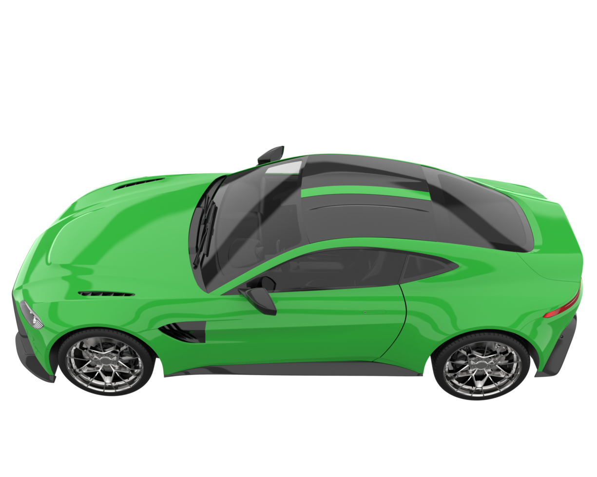 Sport car isolated on transparent background. 3d rendering - illustration png