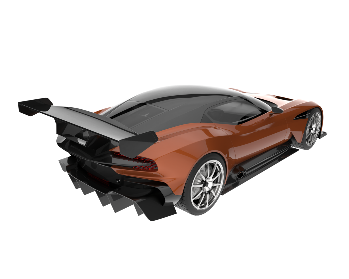 Sport car isolated on transparent background. 3d rendering - illustration png