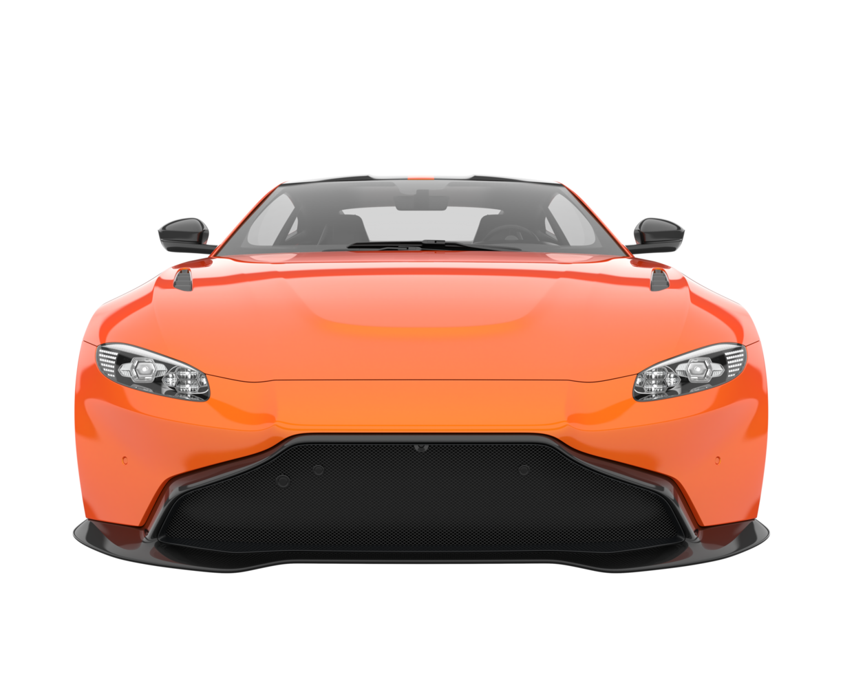 Sport car isolated on transparent background. 3d rendering - illustration png