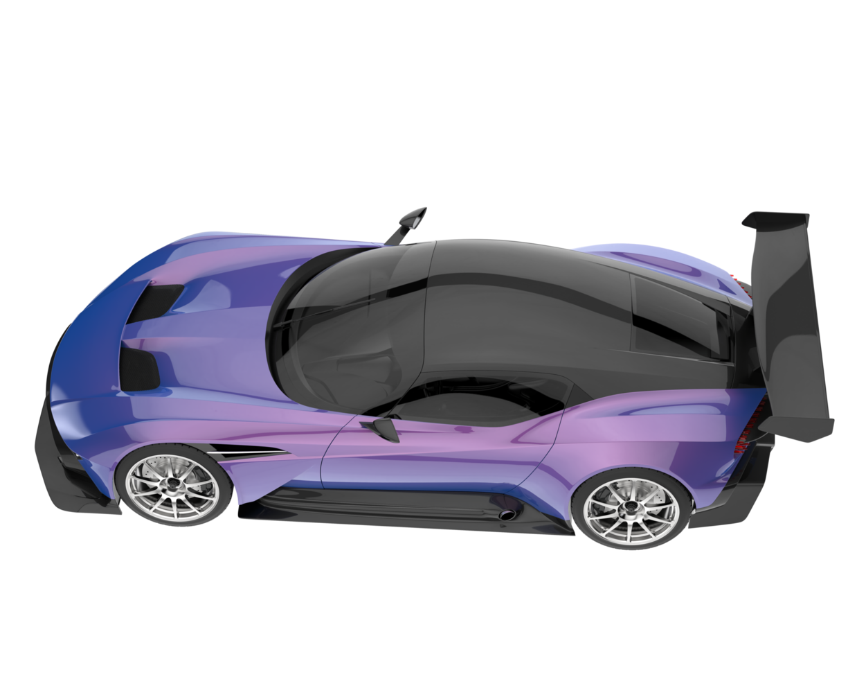 Sport car isolated on transparent background. 3d rendering - illustration png