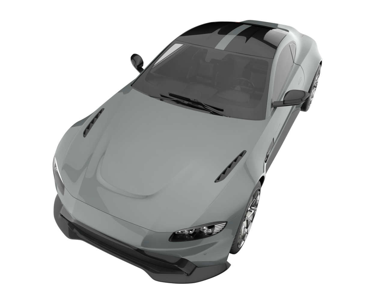 Sport car isolated on transparent background. 3d rendering - illustration png