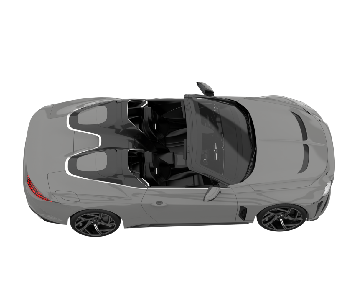 Sport car isolated on transparent background. 3d rendering - illustration png