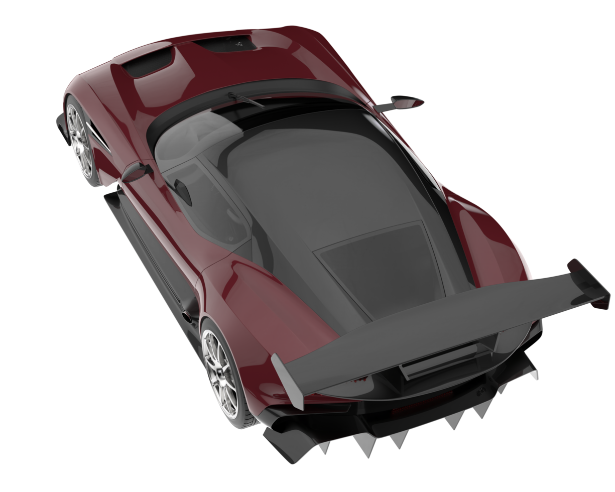 Sport car isolated on transparent background. 3d rendering - illustration png