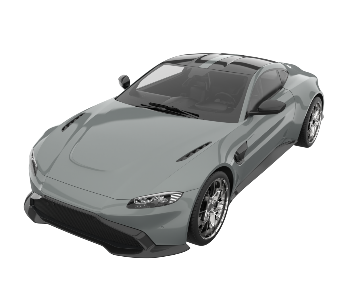 Sport car isolated on transparent background. 3d rendering - illustration png